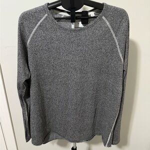 Billy Reid Shirt Men’s Crewneck Long Sleeve Pullover Charcoal Gray Size XXL